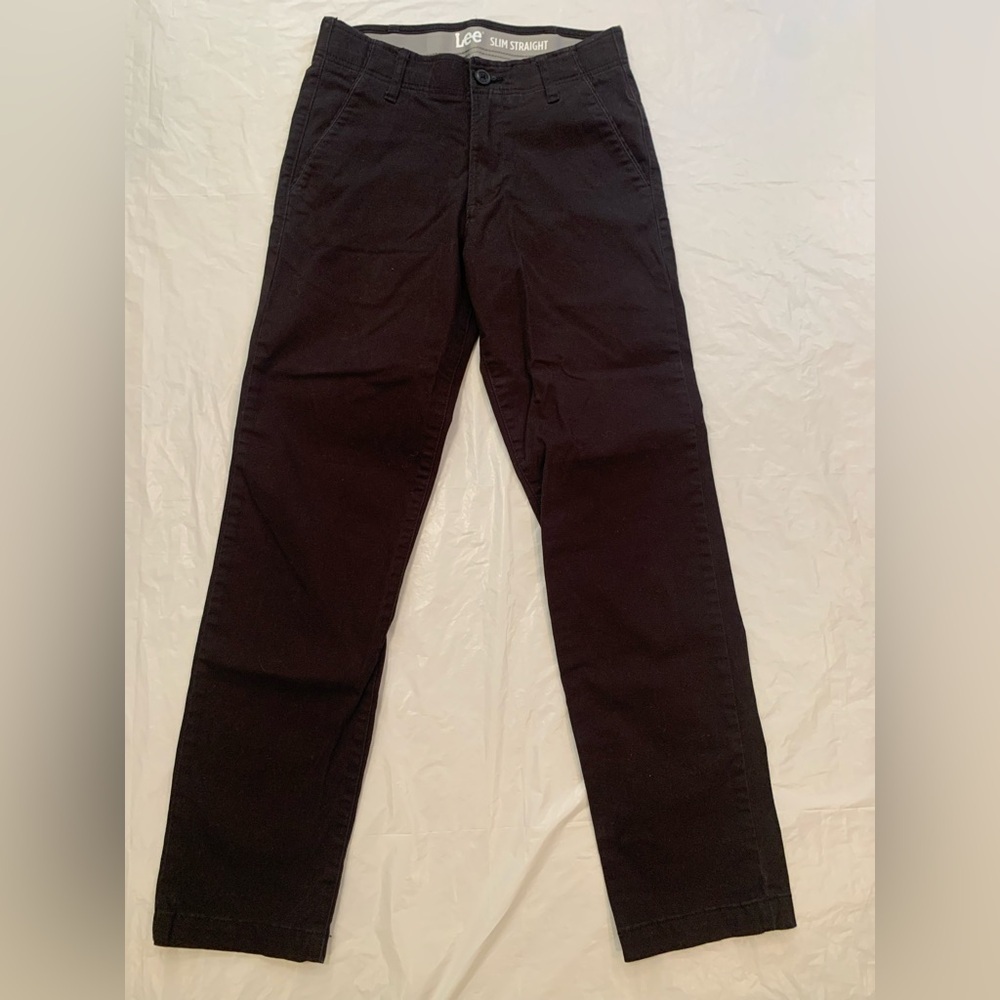 Lee Slim Straight Men’s Black pants Size 28x30
